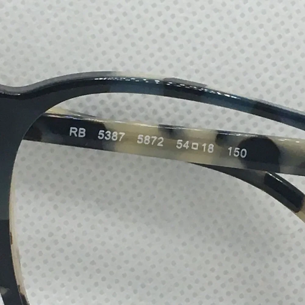 Ray-Ban Eyeglasses Blue Tortoise Shell Frame 5387 5872 Sz 54 18 150